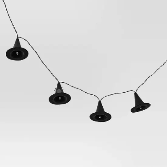 20ct Fabric Witch Hats Halloween Indoor/Outdoor Novelty String Light with Purple LEDs - Hyde and EEK! Boutique&trade; image {2}