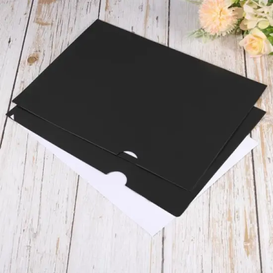 Unique Bargains Plastic Reusable Home Office Travel L Type Folders 6 Pcs image {3}