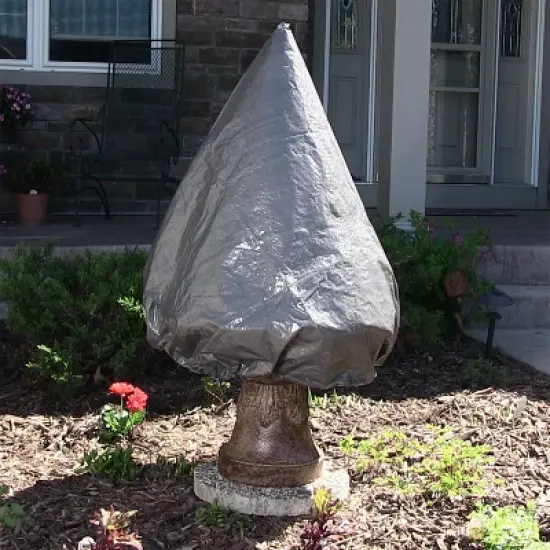 Sunnydaze Outdoor Weather-Resistant Medium Tiered Water Fountain Feature Protective Cover - Gray image {4}