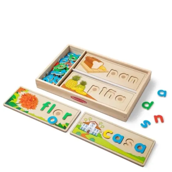 Melissa & Doug Spanish See & Spell Educational Language Learning Toy image {5}