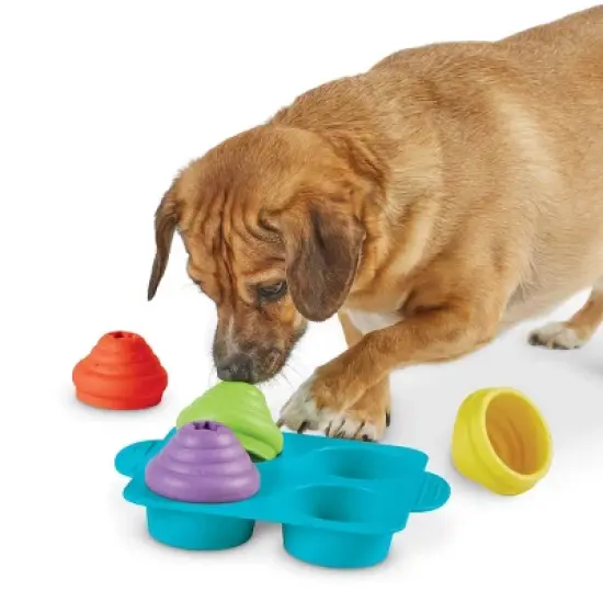 Brightkins Cupcake Party Treat Puzzle Dog Toy Dispenser image {3}