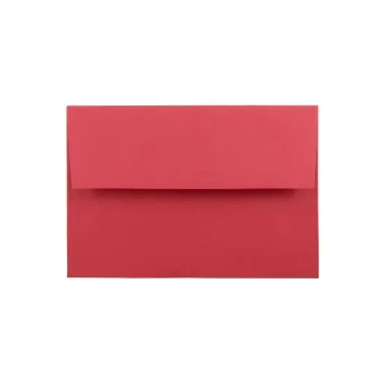 JAM Paper A8 Colored Invitation Envelopes 5.5 x 8.125 Red Recycled 25/Pack (27799) image {2}