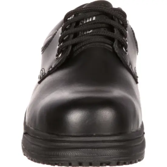 Men's SlipGrips Steel Toe Slip-Resistant Oxford, 5332, Black, Size 8 image {2}