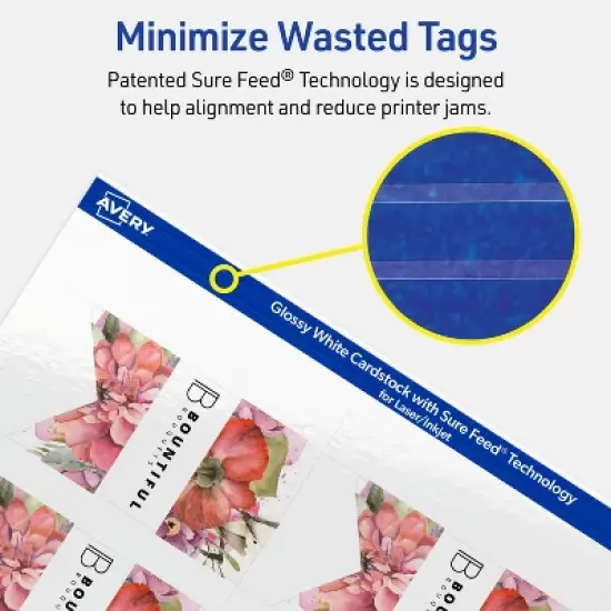 Avery Banner Flag Tags, 2" x 3-1/2", Glossy White, 200 Total image {6}