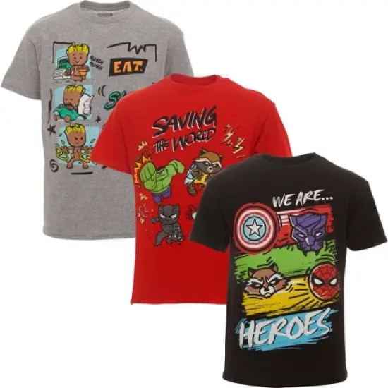 Marvel Avengers Guardians of the Galaxy Toddler Boys 3 Pack T-Shirts  image {6}