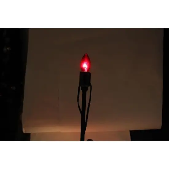 Northlight Set of 15 Lighted Red, Clear and Green C9 Christmas Pathway Marker Decor image {2}