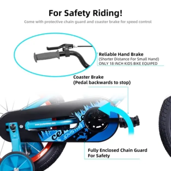 JOYSTAR Cervine Kids Bike for Boys and Girls, Children Ride On Bicycle, 10"/12"/&rsquo;14"/16" Sizes image {7}