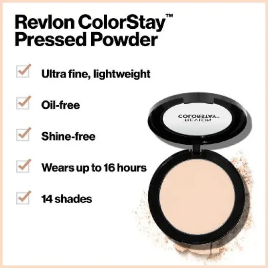 Revlon Colorstay Finishing Pressed Powder - Lightweight and Oil-Free - 0.3oz image {3}