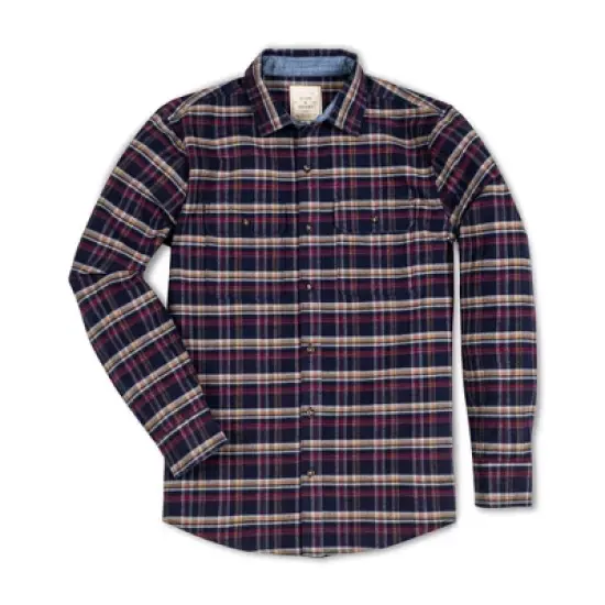 Hope & Henry Mens' Long Sleeve Flannel Double Pocket Button Down Shirt image {4}