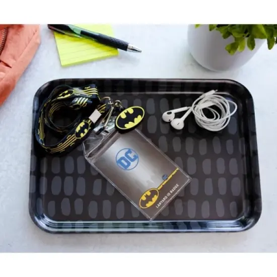 Silver Buffalo DC Comics Batman 22-Inch Lanyard With ID Badge Holder And Logo Charm image {6}