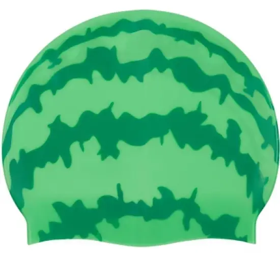 Sporti Watermelon Silicone Swim Cap image {1}