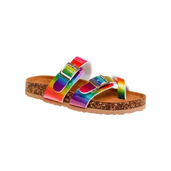 Kensie Girl Colorful Footbed Sandals (Little Kid Sizes) image {7}