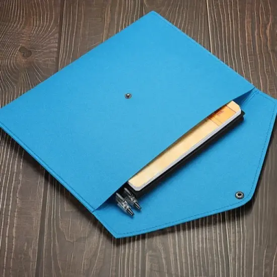 Unique Bargains Felt A4 Envelope Document Storage Pouch Organizer 2 Pcs image {4}