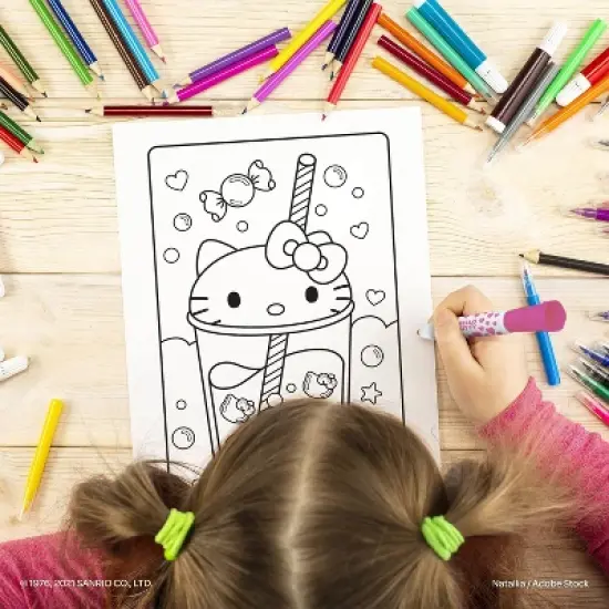 Hello Kitty Coloring Book with Stamper Markers image {3}