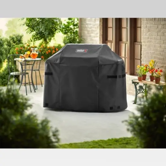 Weber Spirit 300 and Spirit II 300 Series Grill Cover - Black image {1}