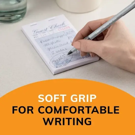 BIC Xtra Comfort Round Stic Grip Ballpoint Pens Medium Point Black Ink 382241 image {3}