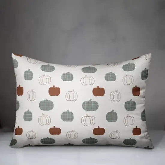 Creative Products Tiny Pumpkin Pattern 20 x 14 Indoor / Outdoor Pillow image {2}