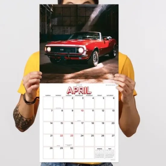 TF Publishing 2024 Wall Calendar 12"x12" Camero image {3}
