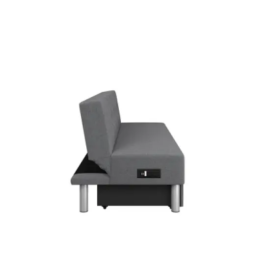 Wilton Dream Convertible Futon Sofa Bed Charcoal - Serta image {5}
