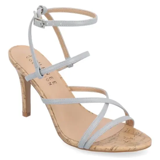 Journee Collection Womens Fylissa Multi Strap Stiletto Open Toe Pumps image {10}
