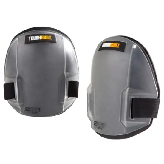 ToughBuilt - 2-in-1 Knee Pads - Plastic Gray - 7.48 in. image {1}