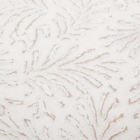 Juvale 2-Pack Rustic Wood Coffee Table Serving Tray with Handles for Ottoman, White Floral image {4}