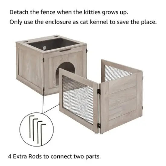 unipaws 3 in 1 Mutil Purpose Cat Birthing Nesting Box image {4}