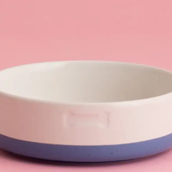 Mason Cash: Speckle Dip Dog Bowl, 5.9", 15.2oz, Blue, Cream, Bone, Food & Water Dish image {5}