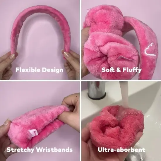 MakeUp Eraser Drip Eraser Head Band/Wrist Guards - 3ct image {4}