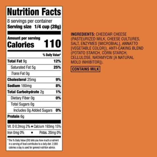 Shredded Mild Cheddar Cheese - 8oz - Good & Gather&trade; image {3}