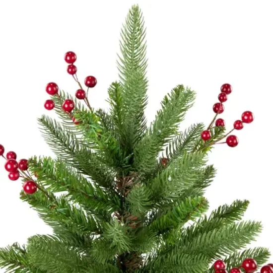 Northlight Real Touch&trade;️ Potted Sarasota Pine Artificial Mini Christmas Tree - 24" - Unlit image {6}