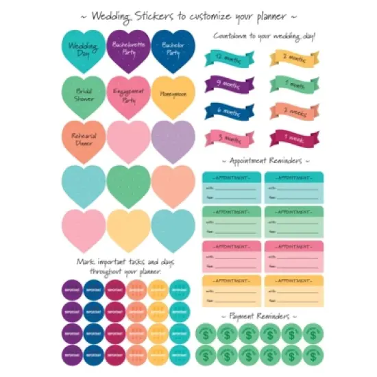 Global Printed Products Wedding Calendar Book Teal Color image {3}
