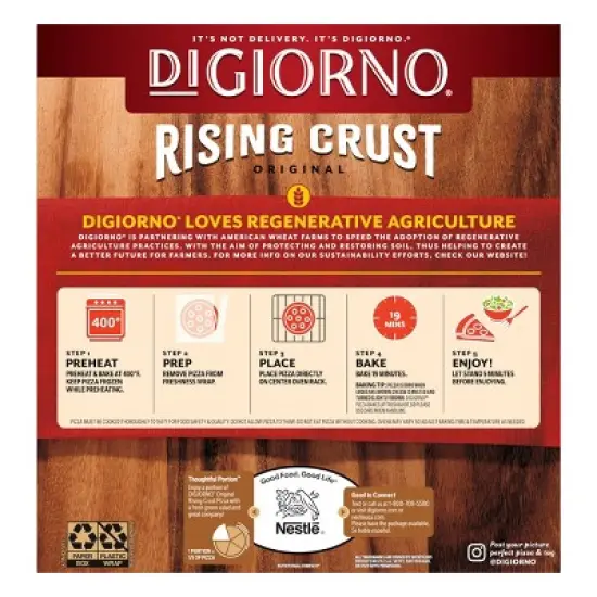 DiGiorno Rising Crust Four Cheese Frozen Pizza - 24.6oz image {7}