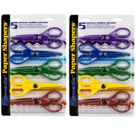 Hygloss&reg; Paper Shapers&reg; Decorative Scissors Set 1, 5 Per Set, 2 Sets image {4}