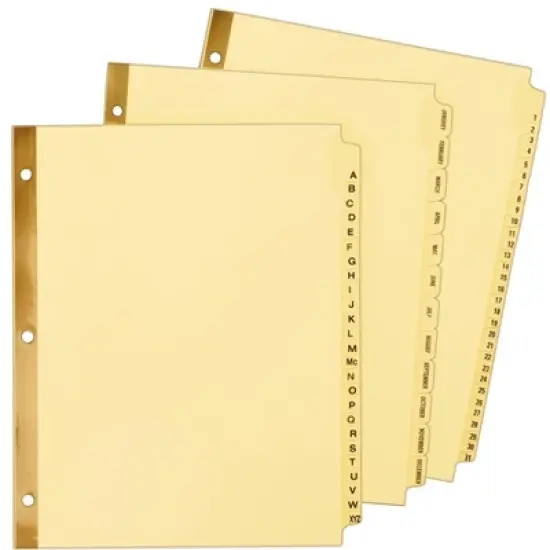 Avery Preprinted Laminated Tab Dividers, Gold Reinforced Binding Edge, 1-31 Tabs, 1 Set (11308) image {4}