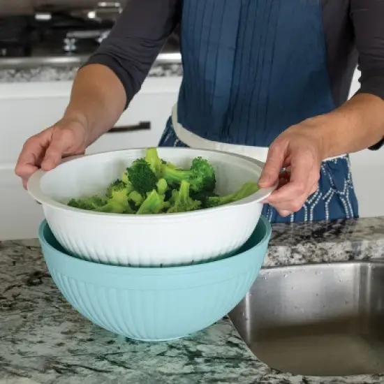 Nordic Ware 2-in-1 Colander and Bowl Set image {3}