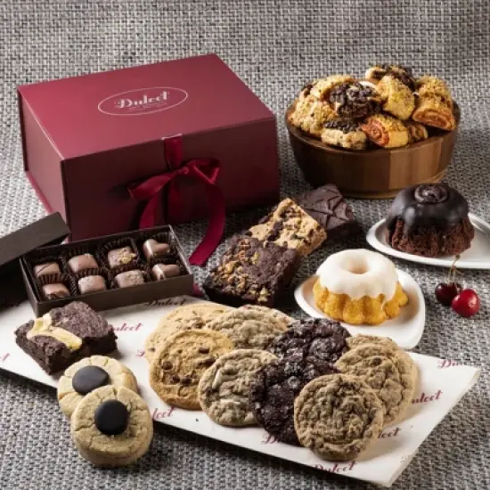 Get Well Soon Gift Baskets, Rugelah, Brownies, and Cookies Gift Baskets Gourmet Food Gift Baskets for Women, Daughter, and Mom by Dulcet Gift Baskets image {8}