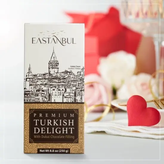Eastanbul Premium Turkish Delight with Dubai Chocolate Filling, 8.8oz image {6}