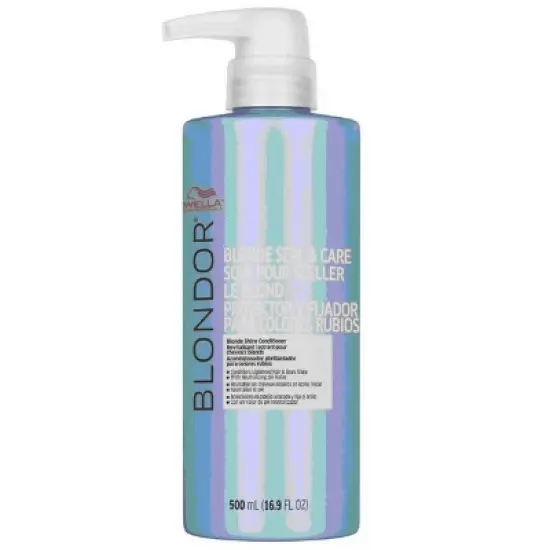 Wella Blondor Seal and Care Shine Conditioner (16 oz / 500 mL) Shine & Nourishment for Blonde Hair image {1}