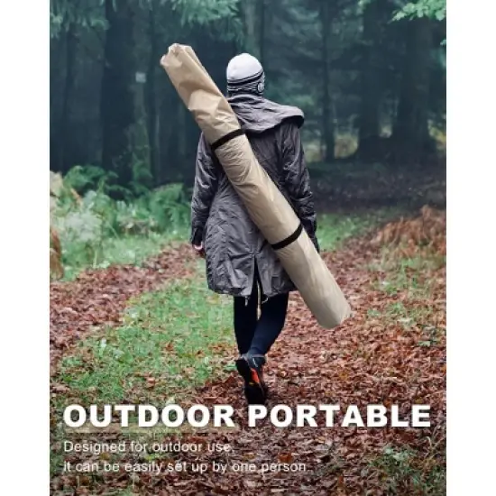 Pop-Up Screen Tent Gazebo, 12 x 12 Ft Camping Canopy Instant Shade, Featuring 6 Removable Privacy Canopy, and Made from 210D Oxford Fabric image {5}