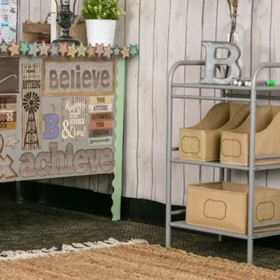 Teacher Created Resources&reg; Burlap Design Book Bin, Pack of 3 image {2}