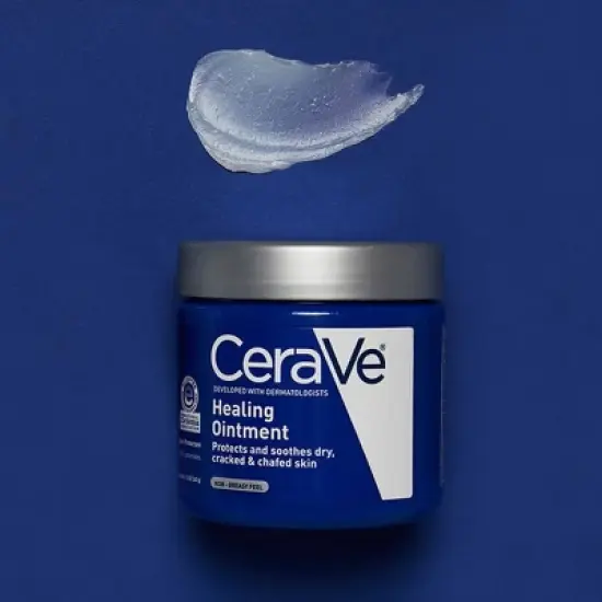 CeraVe Healing Ointment Skin Protectant, Soothes Dry, Cracked and Chafed Skin, Non-Greasy Unscented - 12oz image {7}