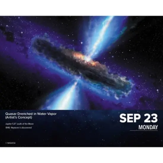 Willow Creek Press 2024 Daily Desk Calendar 5.2"x6.2" Astronomy image {2}