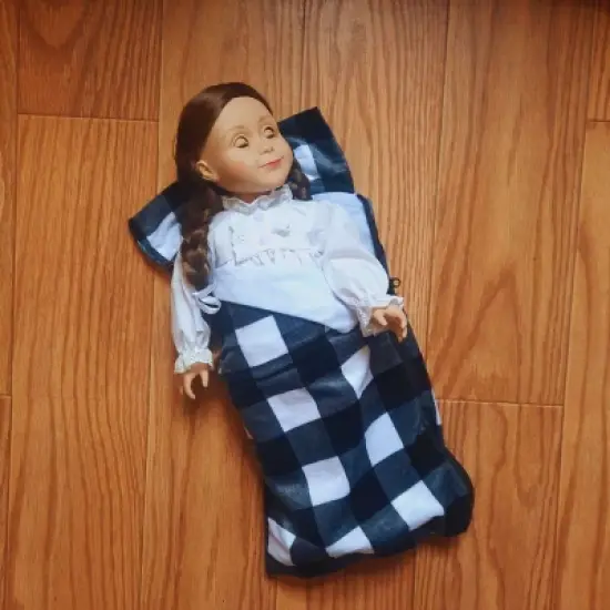 The Queen's Treasures 18" Doll 11 Pc Sleeping Bag Set and American Pizza Party. image {2}