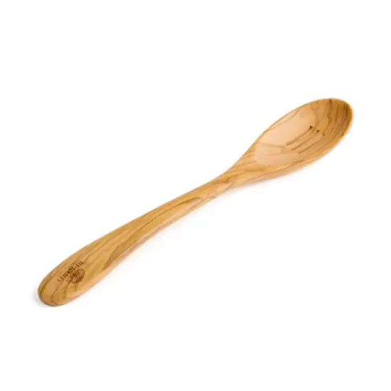 Berard Handcrafted Olive Wood 12 Inch Slotted Spoon image {5}