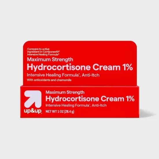 Anti-Itch 1% Hydrocortisone Maximum Strength Intensive Healing Cream - 1oz - up&up&trade; image {4}