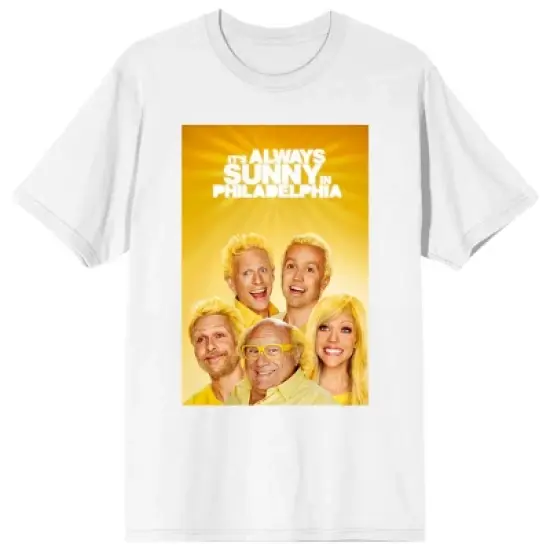 It's Always Sunny In Philadelphia Key Art Crew Neck Short Sleeve White Women's T-shirt image {3}