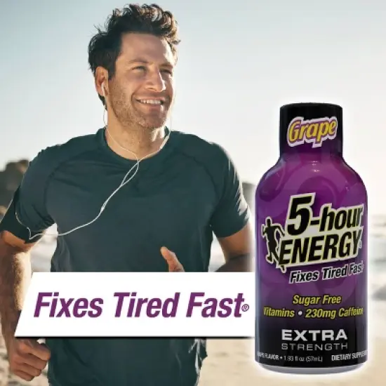 5 Hour Energy Shot Extra Strength - Grape - 1.93oz/10pk image {3}