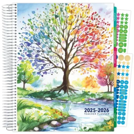 Global Printed Products Deluxe Teacher AY 2025-2026 Planner - 8.5"x11" (Tree Seasons) image {8}