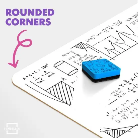 SCRIBBLEDO Dry Erase Boards, Small White Boards 9x12, 24 Pack with Erasers image {2}